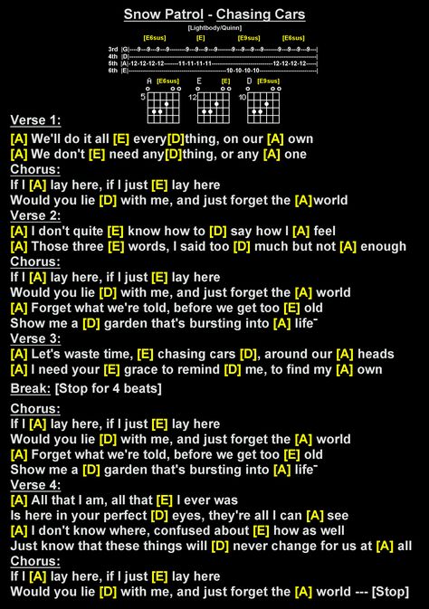 Last Christmas Guitar Chords, Here Comes The Sun Ukulele Chords, Night Changes Guitar Chords, Country Roads Guitar Chords, Chasing Cars Snow Patrol, Chasing Cars Guitar, Snow Patrol Chasing Cars, Chords Guitar, Say You Won’t Let Go Chords