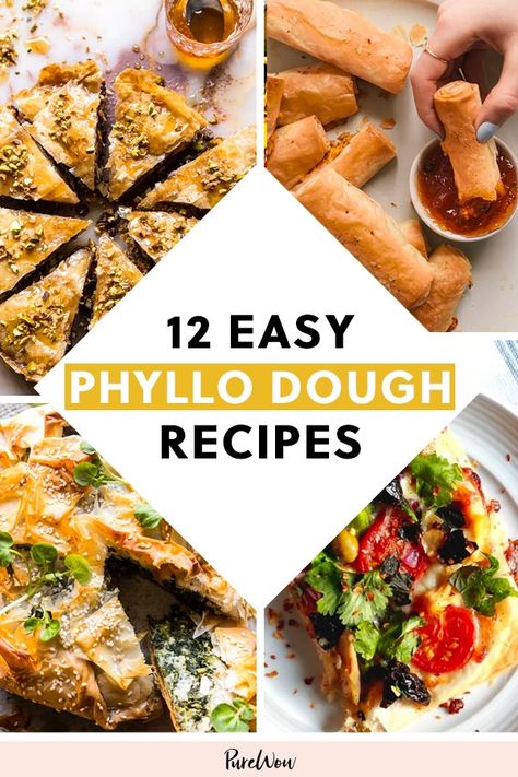 Appetizers With Filo Dough, Appetizers Using Phyllo Dough, Easy Philo Dough Recipes, Recipes Using Philo Dough, Phyllo Savory Recipes, Philo Recipe, Savory Philo Dough Recipes, Philo Pastry Appetizers, Filo Dough Appetizers