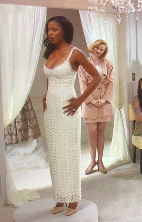 Girlfriends Toni Childs’ wedding dress try-on Naomi Campbell 80s Fashion, Girlfriends Toni Outfits, Girlfriends Toni Childs Outfits, Toni Girlfriends Outfits, Tony Childs Girlfriends, Toni Childs Aesthetic, Toni Girlfriends, Toni Childs Girlfriends, Girlfriends Outfits 90s