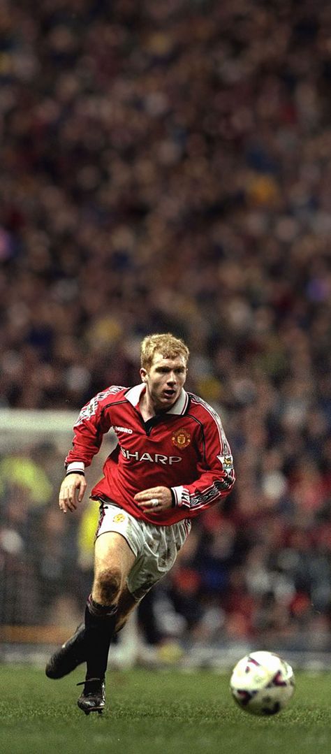 Football Legends Wallpaper, Paul Scholes Wallpaper, Paul Scholes, Legends Wallpaper, Football Artwork, Football Players Photos, Manchester United Legends, Manchester United Fans, Football Legends