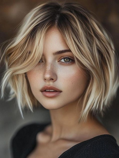 Chic Bob Haircuts for Fine Hair: Volume and Style Side Part Bob Hairstyles, Shoulder Length Angled Bob Haircuts, Shoulder Length Haircuts For Fine Hair, Edgy Bob Haircuts, Fine Hair Volume, Fine Hair Bob, Hair 2025, Bob Haircuts For Fine Hair, Angled Bob Haircuts