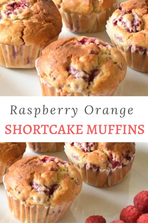 Orange Raspberry Muffins, Raspberry Orange Muffins, Rasberry Recipes, Raspberry Muffin Recipes, Yummy Muffins, Easy Strawberry Pie, Orange Muffin Recipe, Cottagecore Recipes, Egg Free Baking