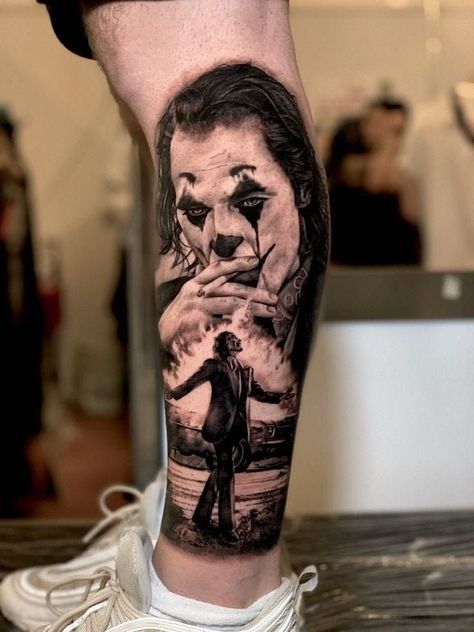 Leg Tattoos Men, Tattoo Women Back, Bow Hunting Tattoos, Man Tattoo Ideas, Joker Face Tattoo, Women Tattoo Ideas, Mens Body Tattoos, Rib Tattoos For Guys, Tiger Tattoo Sleeve