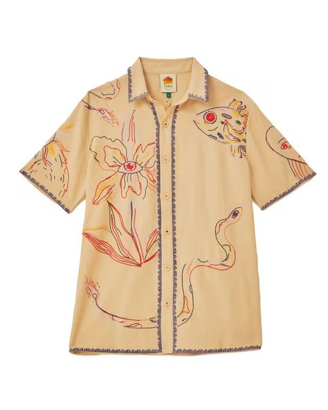 Trend watch: cool and classy embroidered shirts | Fashion | The Guardian Tropical Embroidery, Stylish Boy Clothes, Stylish Boy, Embroidered Tops, Linen Embroidery, Embroidered Shirts, Dress Night, Slow Fashion Brands, Australian Open