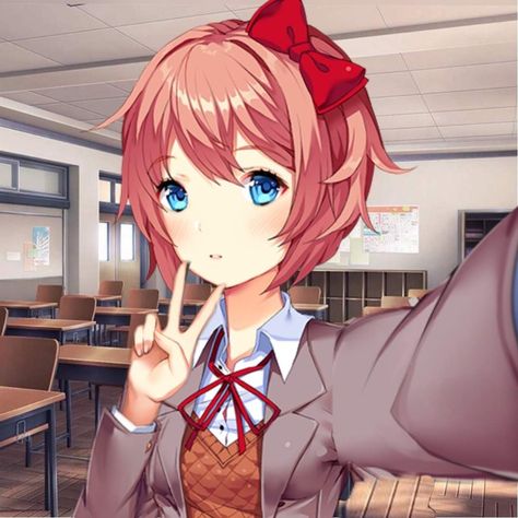 Sayori Ddlc, Cute Games, Literature Club, World Of Books, Only Girl, Visual Novel, Anime Style, Favorite Character, Cool Girl