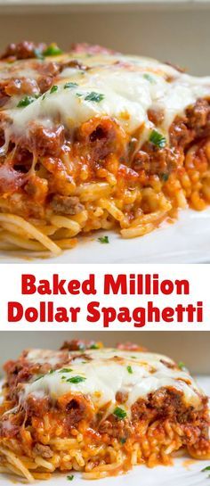 Ultimate Baked Spaghetti, Million Dollar Spaghetti, Lasagna Casserole, Baked Spaghetti, Spaghetti Recipes, Paula Deen, Meat Sauce, Million Dollar, Spaghetti Squash