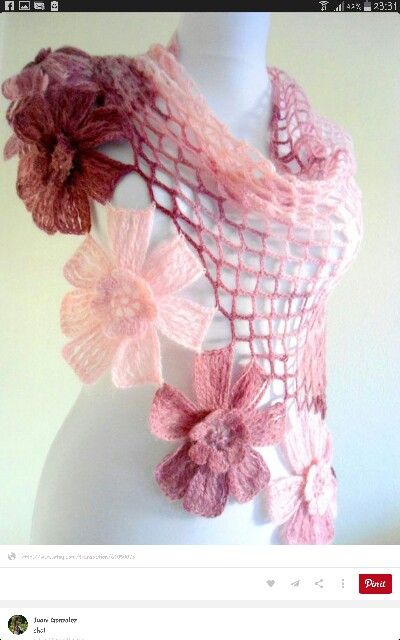 Shall Diy Crochet Scarf, Flower Shawl, Diy Crochet Flowers, Crochet Lace Shawl, Wedding Autumn, شال كروشيه, Crochet Lace Dress, Crochet Shawls, Flower Crochet