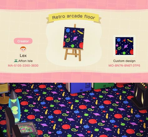 Acnh Arcade Flooring, Animal Crossing Custom Designs, Game Zone, Animal Crossing 3ds, Ac New Leaf, Animals Crossing, Animal Crossing Funny, Animal Crossing Memes, Animal Crossing Guide