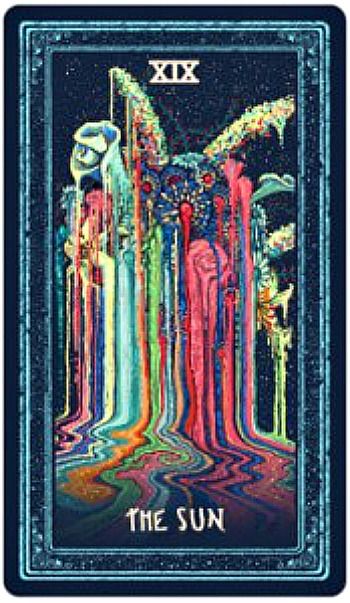 The Sun: Prisma Visions Tarot. Prisma Visions Tarot, James R Eads, Sun Tarot Card, Unique Tarot Decks, The Sun Tarot Card, The Sun Tarot, Tarot Major Arcana, Tarot Cards Art, Minor Arcana