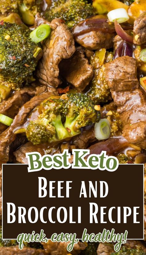 Transform your dinner routine with this quick and healthy Beef and Broccoli recipe, perfect for keto and low-carb diets. Ready in 20 minutes, it's the ideal solution for a busy weeknight. With no sugar and low in calories, this one-pan Chinese-style stir-fry will satisfy your cravings for takeout while keeping your diet on track. It's easy, delicious, and packed with protein—what's not to love? Budget Friendly Low Carb Meals, Keto Beef And Broccoli Stir Fry, Low Calorie Stir Fry Recipes, Keto Broccoli Beef, Low Calorie Beef Recipes, No Carb No Sugar Meals, Keto Beef And Broccoli, Low Carb Beef And Broccoli, Spaghetti Squash Recipes Vegan