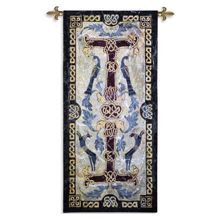 FineArtTapestries 1776-WH Celtic Design I Wall Tapestry, Beige Ireland Decor, Contemporary Tapestries, Large Tapestries, Celtic Knots, Celtic Design, Celtic Art, Celtic Designs, Weaving Art, Tapestry Wall