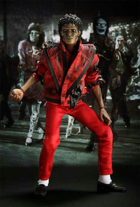 Videoclip 80s Zombie Costume, Thriller Costume Ideas, Michael Jackson Thriller Costume, Michael Jackson Halloween Costume, Thriller Costume, Michael Jackson Zombie, Michael Jackson Halloween, Thriller Zombie, Michael Jackson Doll