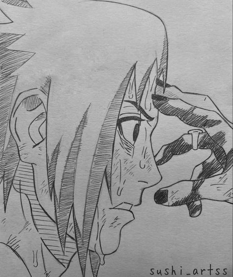 Naruto Fan Art Drawings, Naruto Art Sketch, Sasuke Drawing, Naruto Drawings Easy, Easy Drawing Step By Step, Manga Coloring Book, Naruto Sketch Drawing, Drawing Step By Step, Naruto Sketch