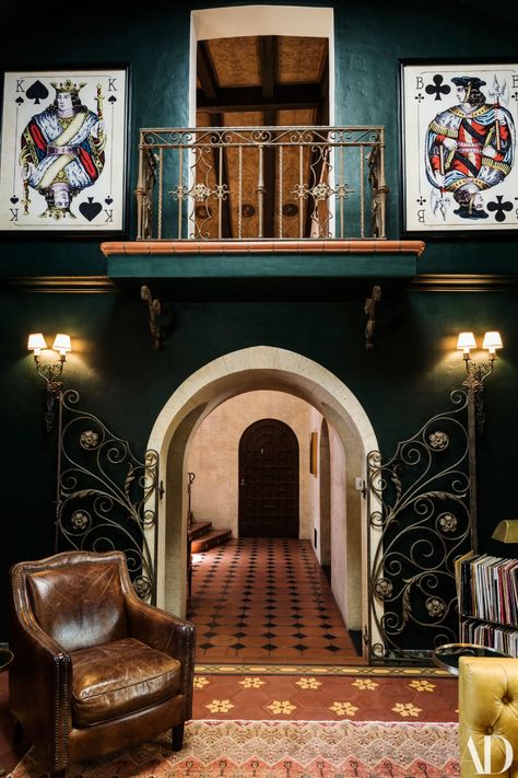 Inside Jesse Tyler Ferguson and Justin Mikita’s Los Feliz Home, Where Wit and Warmth Rule | Architectural Digest Spanish Gothic, Jesse Tyler Ferguson, Spanish Home Interior, Spanish Colonial Homes, Spanish Home Decor, Gravity Home, Spanish Style Homes, Design Salon, Cottage In The Woods