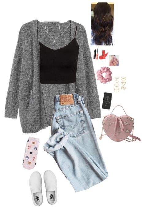 N created by serendipity_27        on ShopLook.io perfect for Any event. Visit us to shop this look. Polyvore School Outfits, Outfits With White Vans, Sweet 16 Outfits Casual, Outfit For Shopping Day, Casual Girly Outfits, Trendsetter Outfits, White Vans Outfit, 2017 Outfits, White Slip On Vans