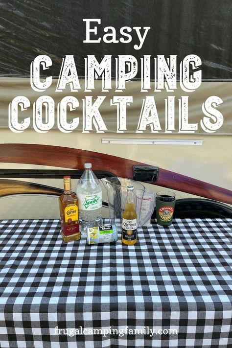 Find the perfect cocktail for camping in this post!! We have 11 to pick from! Camping Cocktails, Hot Alcoholic Drinks, Camping Food Make Ahead, Camping Drinks, Easy Camping Hacks, Camping Family, Easy Camping Meals, Themed Drinks, Easy Camping