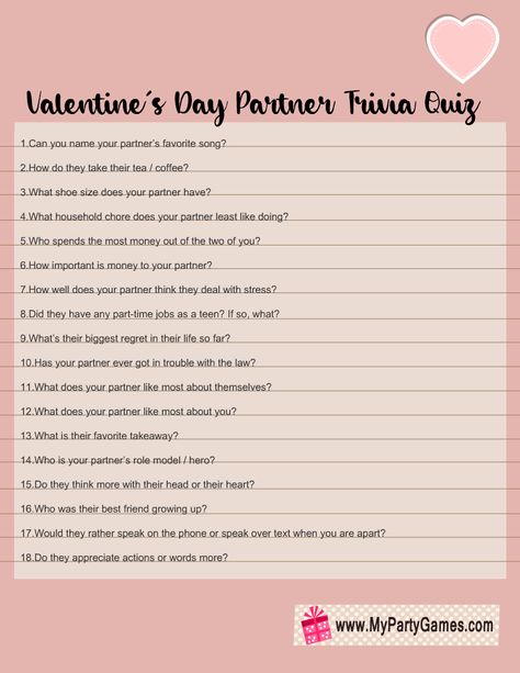 Valentine’s Day Questions, English Speaking Game, Couple Quiz Questions, Couple Quiz, Speaking Games, Couples Quiz, Relationship Quiz, Truth Or Dare Questions, Dare Questions