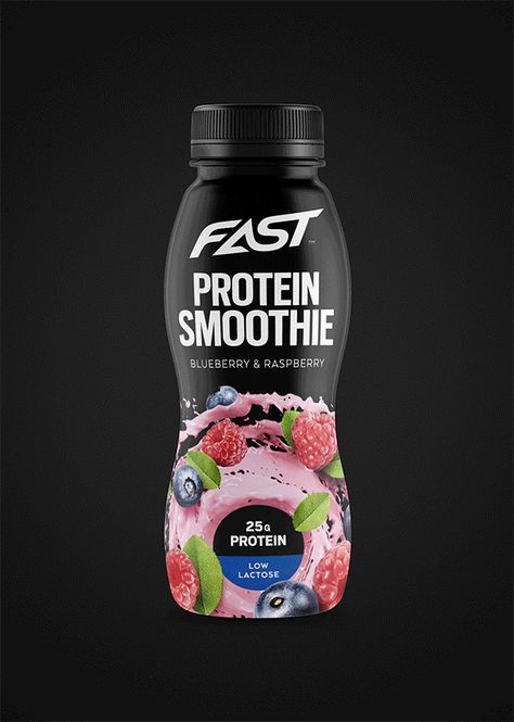 Protein Shake Packaging, Smoothie Fast, Protein Bottle, Protein Milkshake, Collagen Smoothie, Protein Shop, Cake Branding, Oat Smoothie, Fruit Packaging