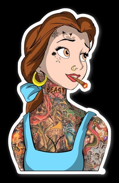 Disney Princess Gone Bad, Princess Gone Bad, Dark Disney Tattoo, Dark Disney Art, Goth Disney Princesses, Princess Sketches, Goth Disney, Ghibli Tattoo, Evil Disney