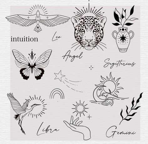 Patchwork Tattoo Ideas Women Sleeve, Tattoo Design Drawings Women, Feminine Tattoo Flash, Pretty Small Tattoos, Tattoo Ideas Spiritual, Small Creative Tattoos, Flash Tattoo Feminina, Flash Tattoos For Women, Most Unique Tattoos