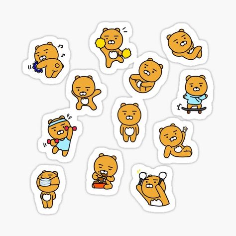 Line Friends Stickers, Ryan Line Friends, Knuckle Puck, Jimmy Eat World, Taking Back Sunday, Kakao Friends, State Champs, La Dispute, Chance The Rapper