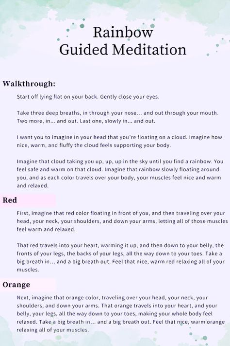 Helping kids relax and focus can be challenging, especially when they’re feeling overwhelmed. Our Chakra Guided Meditation Script offers a calming journey that promotes peace and mindfulness, perfect for kids of all ages. Save this pin for easy access to free guided meditation scripts that will help you lead a soothing, fun experience anytime. Meditation Guided Script, Guided Meditation For Beginners, Meditation For Sleep, Relaxation Scripts, Guided Meditation For Sleep, Guided Meditation Scripts, Meditation Scripts, Meditation For Beginners, Relaxation Techniques