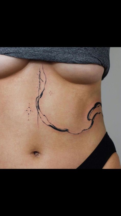 Full Body Line Tattoo, Wind Tattoo Ideas, Inner Hip Tattoos Women, Wind Tattoos, Delicate Feminine Tattoos, Wind Tattoo, Olive Tattoo, Button Tattoo, Swirl Tattoo