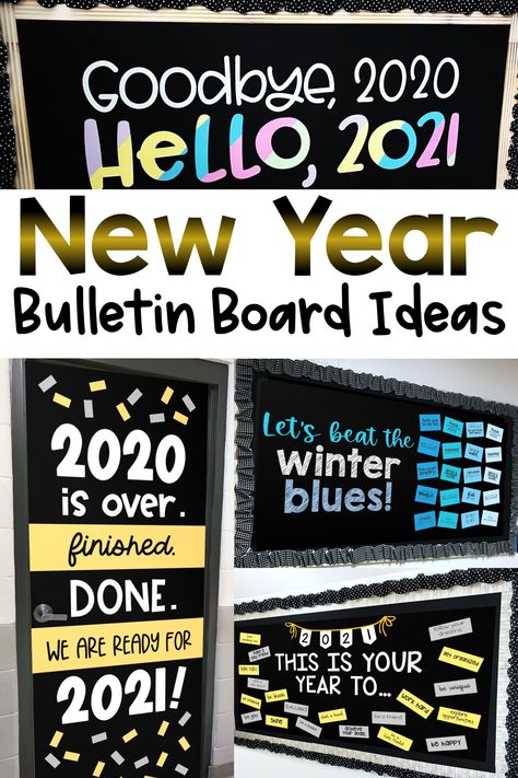 Ring in the new year with these classroom decorations. I’ve collected some of my favorite creative new years bulletin boards and door decorations that are inspiring and encouraging for students. New Year Door Ideas For Classroom, New Years Library Bulletin Boards, Happy New Year Bulletin Boards For School, New Year School Door Decoration, Classroom Door Ideas New Year, New Years Classroom Door Ideas, New Year Classroom Bulletin Boards, New Years Classroom Bulletin Boards, New Year School Bulletin Boards