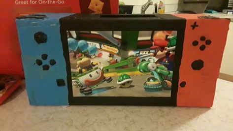 Mario Brothers Valentine Box Ideas, Nintendo Switch Valentine Box Ideas, Nintendo Valentines Boxes, Among Us Valentine Box Ideas, Super Mario Valentine Boxes, Sonic Valentines Day Boxes, Roblox Valentines Boxes, Holiday Boards, Diy Valentines Box