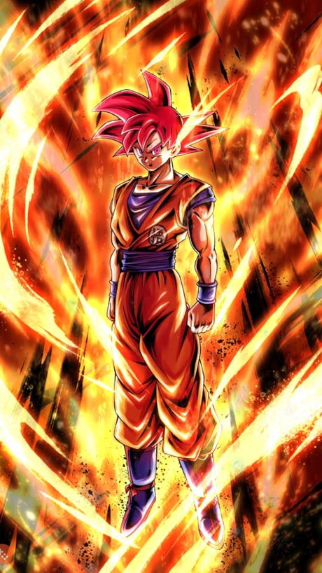 Super Saiyan God Goku (Dragonball Legends) - 9GAG Super Saiyan God Goku, Super Saiyan God, Super Saiyan, The Dragon, Dragon Ball, Orange