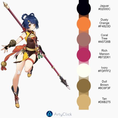 Kaeya Color Pallet, Genshin Color Palette, Genshin References, Genshin Cosplay, Chinese Picture, Colour Pallets, Gaming Clothes, Moon Art, Color Pallets