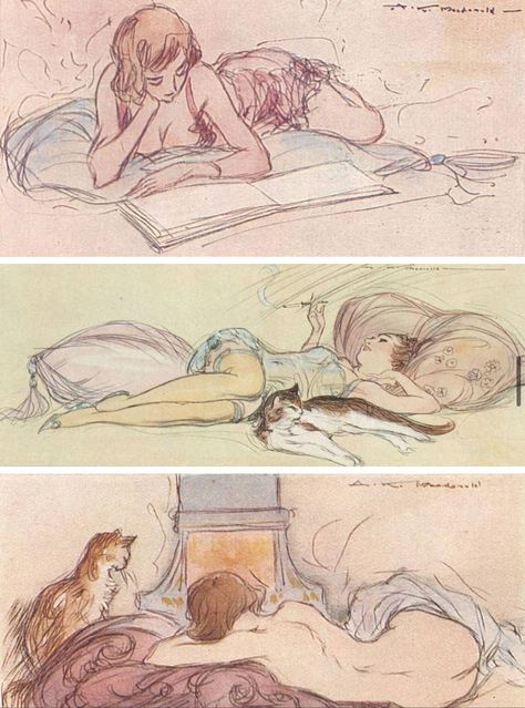 A.K. Macdonald, 1932 Pose Reference Lying Down, Lying Down Pose Drawing, Lying Down Pose Reference, Bed Reference, Bedroom Curtain Ideas, Bedroom Curtain, Curtains For Bedroom, Curtain Ideas, Arte Sketchbook