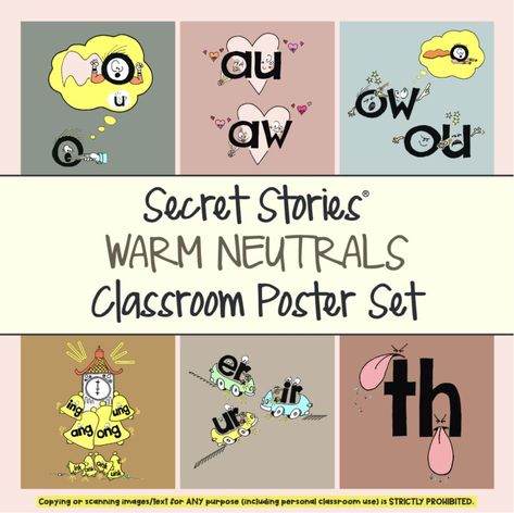 Secret Stories Posters, Science Of Reading Posters, Secret Stories Display, Science Of Reading Sound Wall, Secret Stories Phonics, Reading Skills Activities, Word Work Games, Ela Anchor Charts, Secret Stories