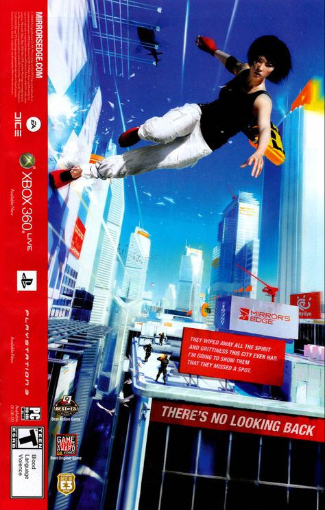 Mirrors Edge Aesthetic, Mirror’s Edge, Game Poster, Retro Games Poster, Video Game Images, Really Cool Drawings, Retro Gaming Art, Dorm Posters, Mirrors Edge