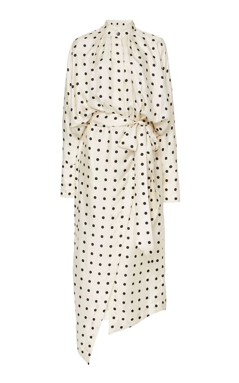 Peter Petrov - White silk shirt dress with soft-tying belt ($1,870) Women Silk Shirt, Silk White Dress, Chitenge Dresses, Petar Petrov, Wedding Dress Silhouette, Silk Shirt Dress, Chic Fall Outfits, Iconic Dresses, Midi Wrap Dress