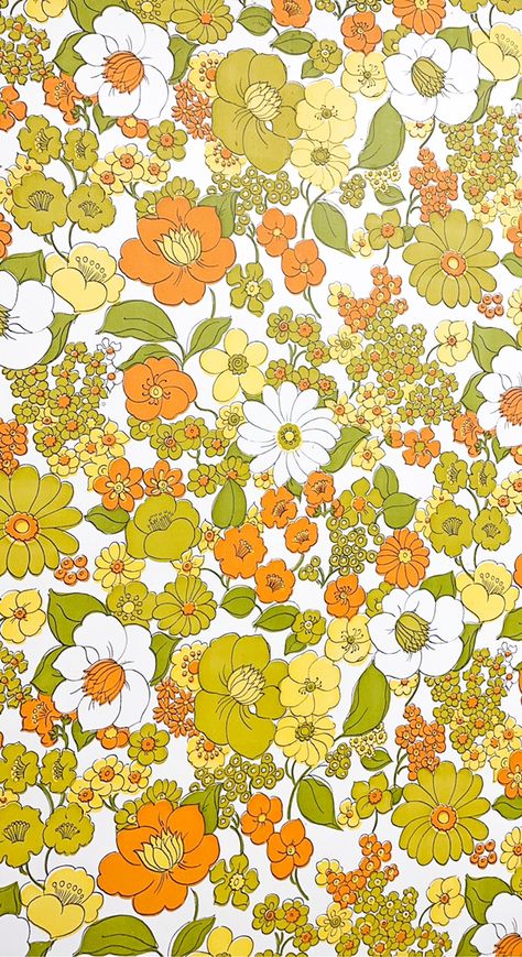 Retro Floral Wallpaper Iphone Wallpapers, 60s Floral Wallpaper, 70s Vibes Aesthetic Wallpaper, Groovy Retro Background, Retro Floral Background, 60s Wallpaper Vintage, 60s Phone Wallpaper, 70s Floral Wallpaper, 70s Flower Pattern Retro Wallpaper