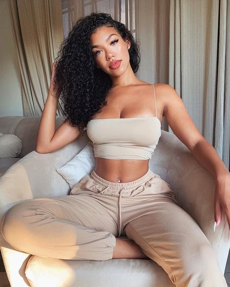 TIONA FERNAN ♡ on Instagram: “Babygirl👼🏽 @meshki” Spaghetti Crop Top, Spaghetti Strap Crop Top, Mongolia, Basic Tops, Botswana, Latvia, British Indian, Estonia, Haiti