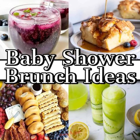 Baby Sprinkle Brunch Food, Finger Foods Breakfast, Baby Shower Brunch Ideas, Simple Finger Foods, Shower Brunch Ideas, Brunch Finger Foods, Gender Reveal Food, Baby Shower Party Food, Foods Breakfast