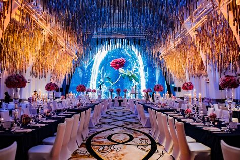 As Disney fans, Abigail and Delwin threw a Beauty and the Beast inspired wedding at JW Marriott Singapore South Beach's magical Grand Ballroom. Wedding Beauty Timeline, Beauty And The Beast Quince, Beauty And The Beast Wedding Theme, Ocean Wedding Theme, Cheapest Wedding, Debut Theme, Beauty And Beast Wedding, Beauty And The Beast Theme, Disney Wedding Theme