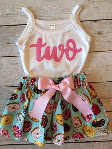 Two Sweet Outfit, Two Sweet Birthday Photo Shoot, Donut 2nd Birthday Party Girl, Sweet One Outfit, Two Sweet Birthday Outfit Girl, Too Sweet 2nd Birthday, 2 Sweet Birthday Theme, Two Sweet Party 2nd Birthday, One Donut Birthday