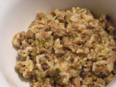 Eggplant Rice Dressing- Cajun Cajun Eggplant Recipes, Eggplant Rice Dressing Recipe, Eggplant Dressing Recipe, Eggplant Dressing, Cajun Rice Dressing, Recipe With Eggplant, Eggplant Rice, Rice Casseroles, Vegetable Casseroles