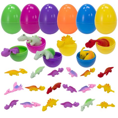 PRICES MAY VARY. A variety of 12 finger dinosaur are pre-filled into Easter eggs for your Easter egg hunt, Easter Basket Stuffers Fillers, birthday party, classroom prizes and Holiday gifts Easter basket stuffers for boys girls. Already prefilled toys in Easter eggs, just scatter it in& outside of house, your kids faces light up when discover Easter egg fillers, they have a blast finding and opening of Easter toys. Super. Great for community hunts, classroom supply, Easter decorations, Easter pa Kids Christmas Stocking, Bulk Gifts, Easter Egg Fillers, Egg Fillers, Classroom Prizes, Easter Toys, Easter Basket Stuffer, Easter Gift Baskets, Dinosaur Christmas