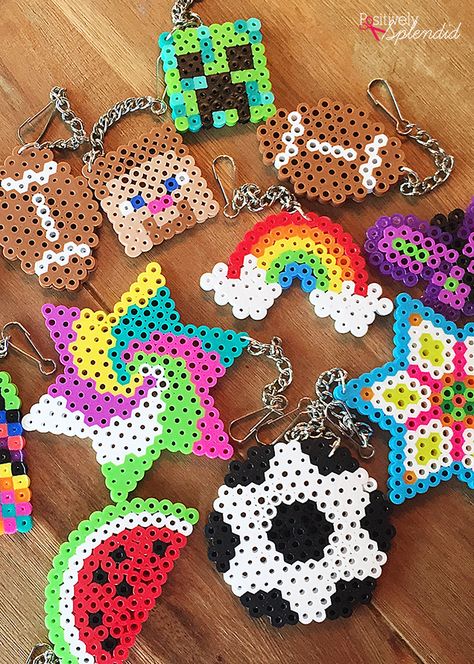 Beads Craft Kids, Easy Craft For Kids, Melt Beads Patterns, Easy Perler Bead Patterns, Melty Bead Patterns, Beading For Kids, Hama Beads Design, Perler Crafts, Diy Perler Beads