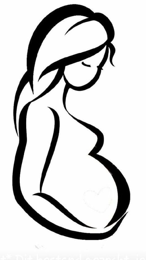 Pregnancy Art, Idee Cricut, Silhouette Painting, Baby Drawing, Baby Scrapbook, Silhouette Art, Art Drawings Sketches Simple, Tattoo Idea, String Art