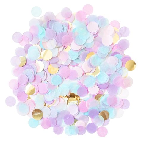 Unicorn Confetti Pack .5oz | The Party Darling Confetti Balloons Diy, Frozen Party Supplies, Mermaid Party Invitations, Graduation Party Backdrops, Mermaid Party Supplies, Purple Confetti, Purple Table, Fairy Garden Party, Unicorn Party Supplies