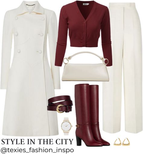 Cream Winter Outfit, Outfit Shoplook, Winter Outfit, Date Night, Winter Outfits, Fashion Inspo, Cream, Wardrobe, Polyvore