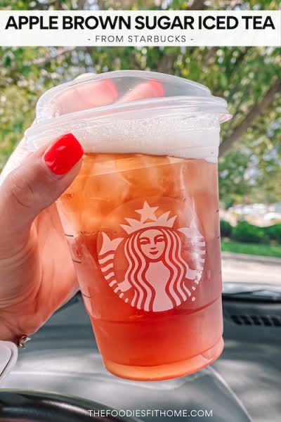 NEW URL, RE-PIN: https://ashleyburk.com/apple-brown-sugar-iced-tea-from-starbucks/ Starbucks Apple Brown Sugar Iced Tea. Use the syrup from the Apple Crisp Macchiato in an iced black tea. Exact order and review included. Starbucks Apple Iced Tea for Fall. Starbucks fall drinks. Iced tea from Starbucks. Iced black tea from Starbucks. Must try new fall drinks from Starbucks. Apple brown sugar syrup Starbucks. Apple Brown Sugar Syrup, Tea From Starbucks, Starbucks Teas Drinks, Apple Crisp Macchiato, Apple Iced Tea, Iced Black Tea, Drinks From Starbucks, Apple Brown Sugar, Fall Starbucks