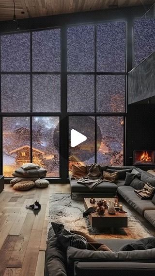 Cozy Zen on Instagram: "A Snowy Escape: Luxury Bedroom with Stunning City Views #cozybedroom #snowfall #euphoria" Snowy Escape, Luxury Bedroom, City Views, Luxurious Bedrooms, Cozy Bedroom, City View, Winter Scenes, Instagram A, Zen