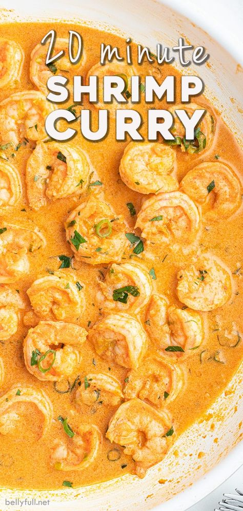 Creamy Prawn Curry, Shrimp Curry Recipe Easy, Curry Shrimp Pasta, Indian Shrimp Recipes, Orange Dishes, Thai Shrimp Curry, Shrimp Curry Recipe, Coconut Red Curry, Red Curry Shrimp