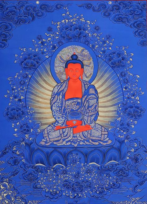 Bhuddist Wallpaper, Tibetan Buddha, Tibet Art, Thangka Art, Amitabha Buddha, Buddha Art Painting, Thangka Painting, Tibetan Art, Eclectic Art